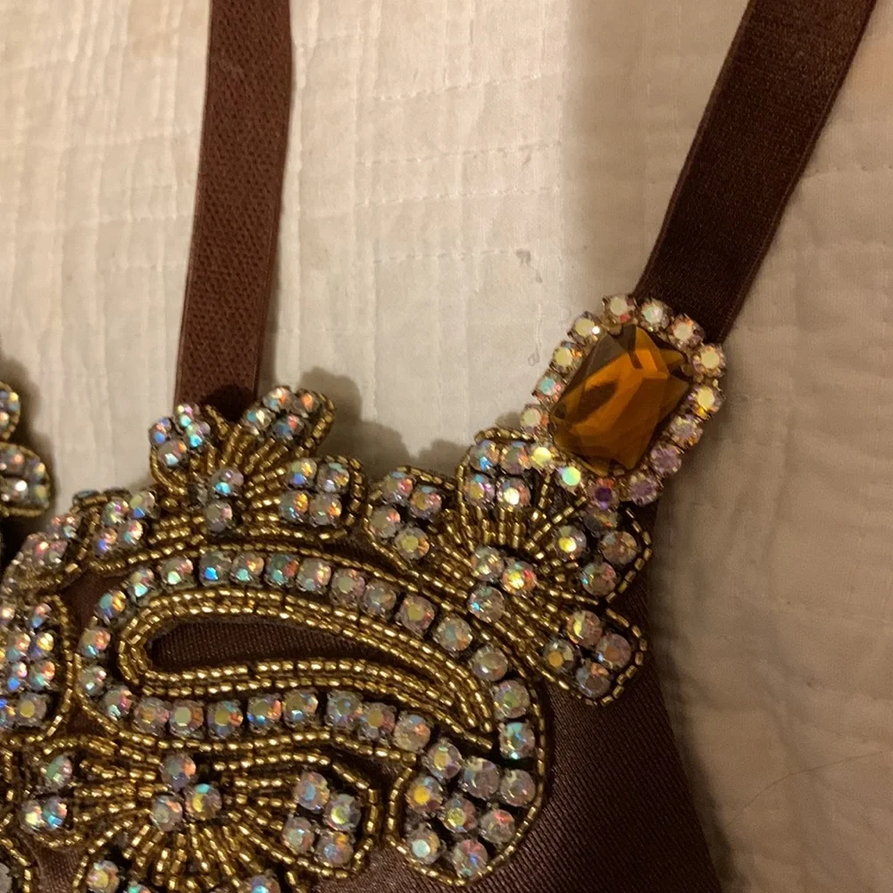 NWOT MARCIANO BEADED BRA - Picture 4 of 7